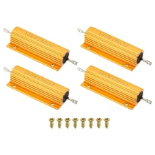 100W 150 Ohm Aluminum Shell Resistor Housing Resistor with Screws 4Set