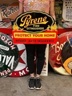 Vintage Style Metal Sign Pyrene Fire Extinguishers NOT Porcelain 22x16 Made USA