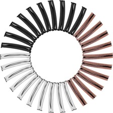 30 Pieces Open Center Metal Barrettes Antislip Metal Hair Clip for Thin Hair ...