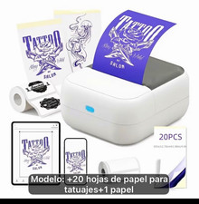 Portable Thermal Tattoo Stencil Printer 203 DPI Black White Bluetooth USB