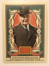 2013 Panini Golden Age Jacob Ruppert #29 New York Yankees Owner Card