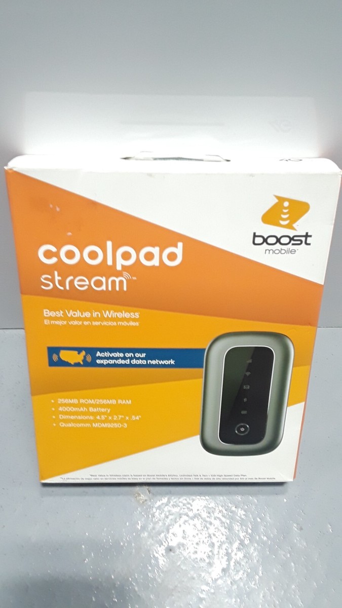 BOOST MOBILE COOLPAD STREAM PREPAID HOTSPOT WI-FI
