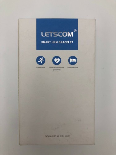 Pulsera inteligente de monitoreo de ritmo cardíaco Letscom - negra (ID101HR / ID101) - Imagen 1 de 4