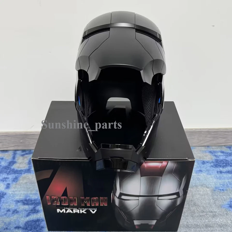 2025 Autoking Iron Man Black MK5 Helmet Electronic Wearable Voice-control Mask - Image 4 of 4
