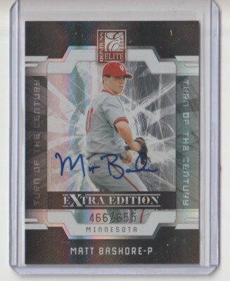 MATT BASHORE 2009 ELITE EXTRA EDITION #7 AUTO SN/655