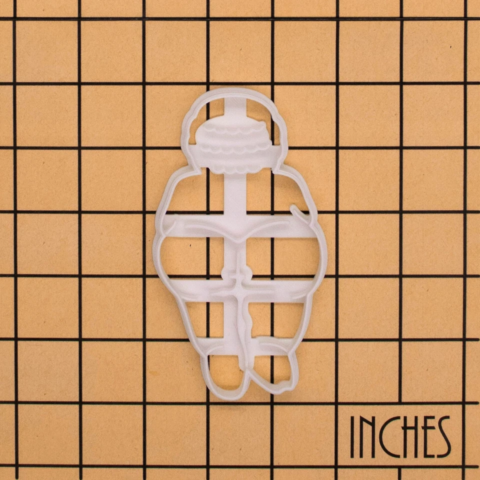 Cortador de galletas Venus of Willendorf Back - Arte paleolítico mujer diosa antigua Foto 3 de 3