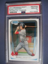 BLAKE SWIHART 2011 Bowman Chrome Draft #86 PSA GEM MINT 10 RC Red Sox 1st Bowman