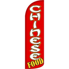 Chinese Food 3 ft X 11 1/2 ft Windless Swooper Flag Flag Only