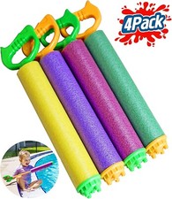 Water Gun for Kids Blaster Guns 4-Pack teen adult Outdoor Pool Beach Squirt Gun