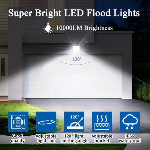 200W LED FLOODLIGHT OUTDOOR SECURITY LIGHT FLOOD GARDEN MOTION SENSOR PIR LIGHTS - Picture 5 of 28