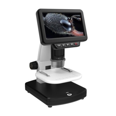 1200X Digital USB Microscope with 4'' Screen 3M Resolution for Electronics Repair