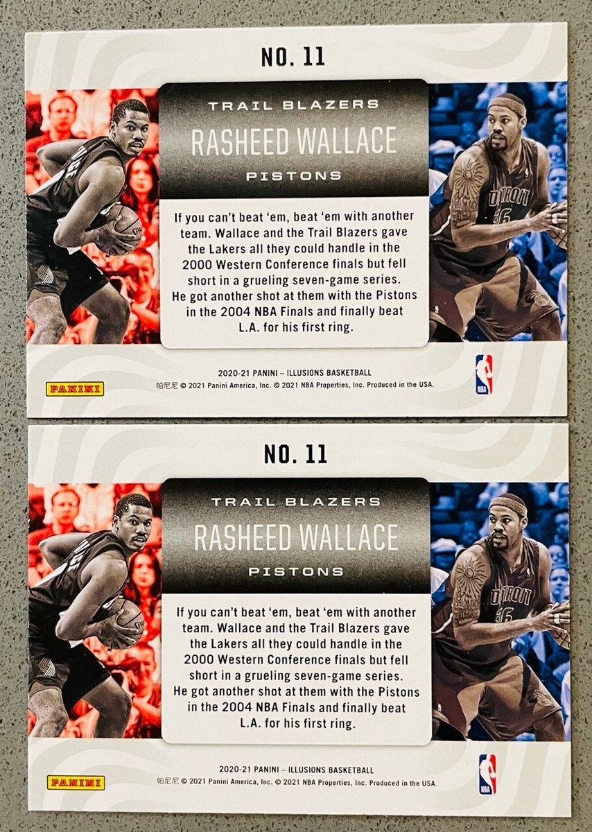 2020-21 PANINI RASHEED WALLACE Auto /49 2020-21 Panini Illusions