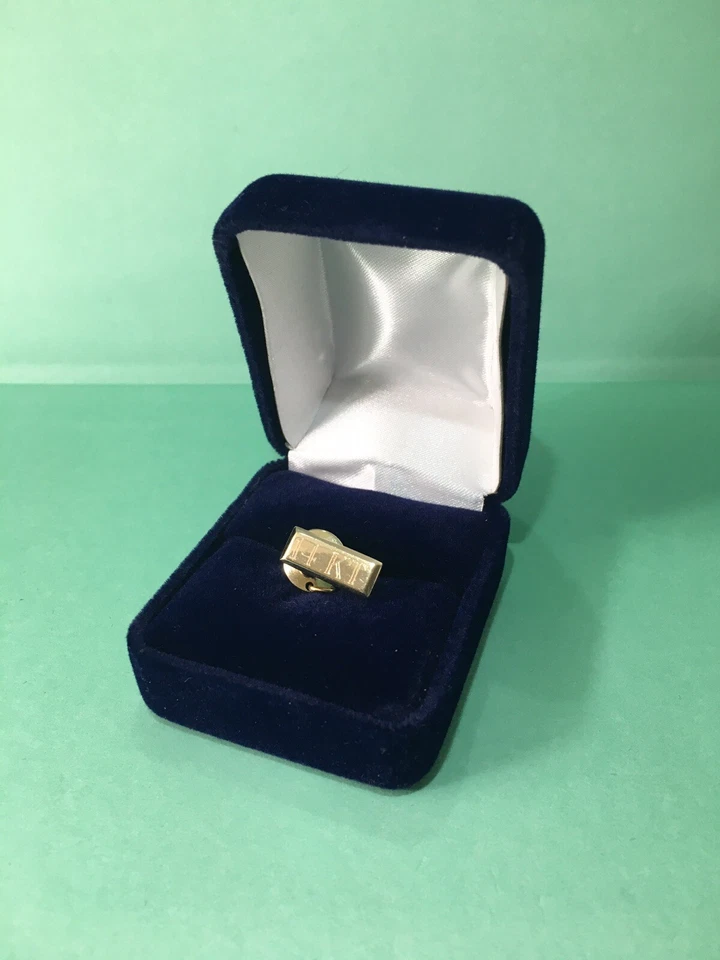 Corbata de oro macizo 14K con caja de terciopelo. Foto 2 de 4