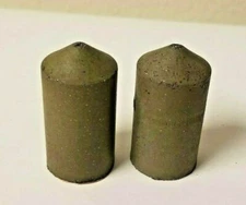 Lot of 2 Cratex Rubberized Abrasives Pointed Cone No. 1358-C 1-3/4" x 1"