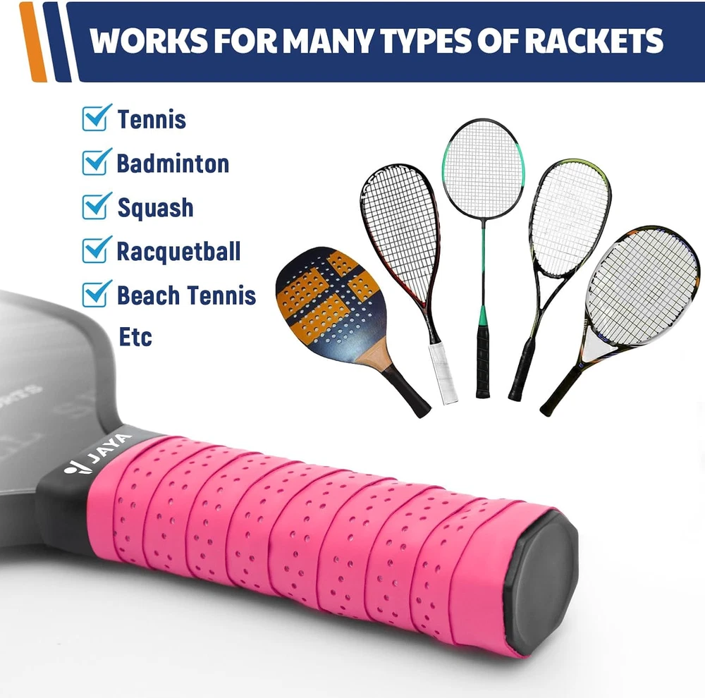 Pickleball Paddle Grip Tape, 2Pack Overgrip Wrap for Pickleball Paddles, Pink