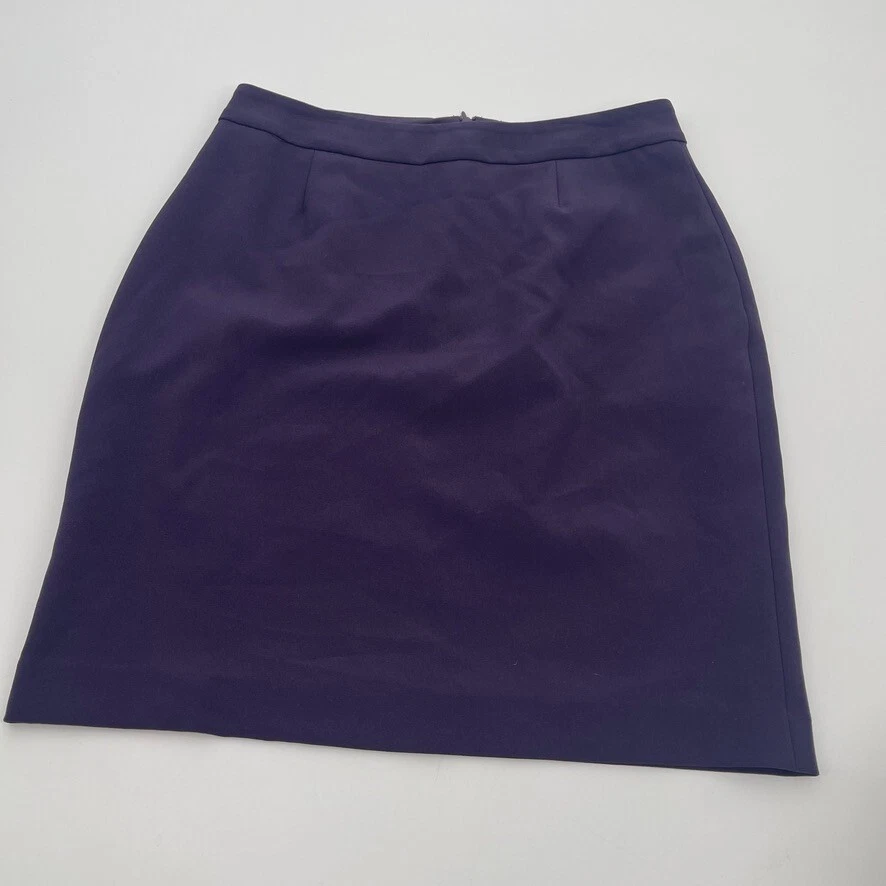 Falda Moda International Mujer 8 Púrpura Negocios Informal Forrada Clásica Preppy Foto 2 de 4