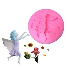 3D Fairy Angel Silicone Fondant Mould Sugar Craft Girl Cake Chocolate Icing