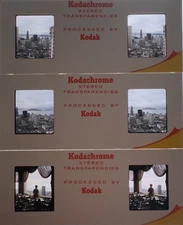Lots Of 3 Kodachrome Stereo Transparencies View In San Francisco 1970