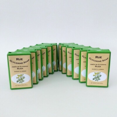 Glycerine Soap Rue by Murray & Lanman - Jabon de Glicerina y Ruda - 12 Soap Bars
