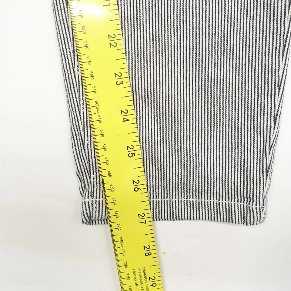 Pantalones al tobillo Jones New York Jeans Soho para mujer talla 6 a rayas 5 bolsillos ajuste regular Foto 2 de 4