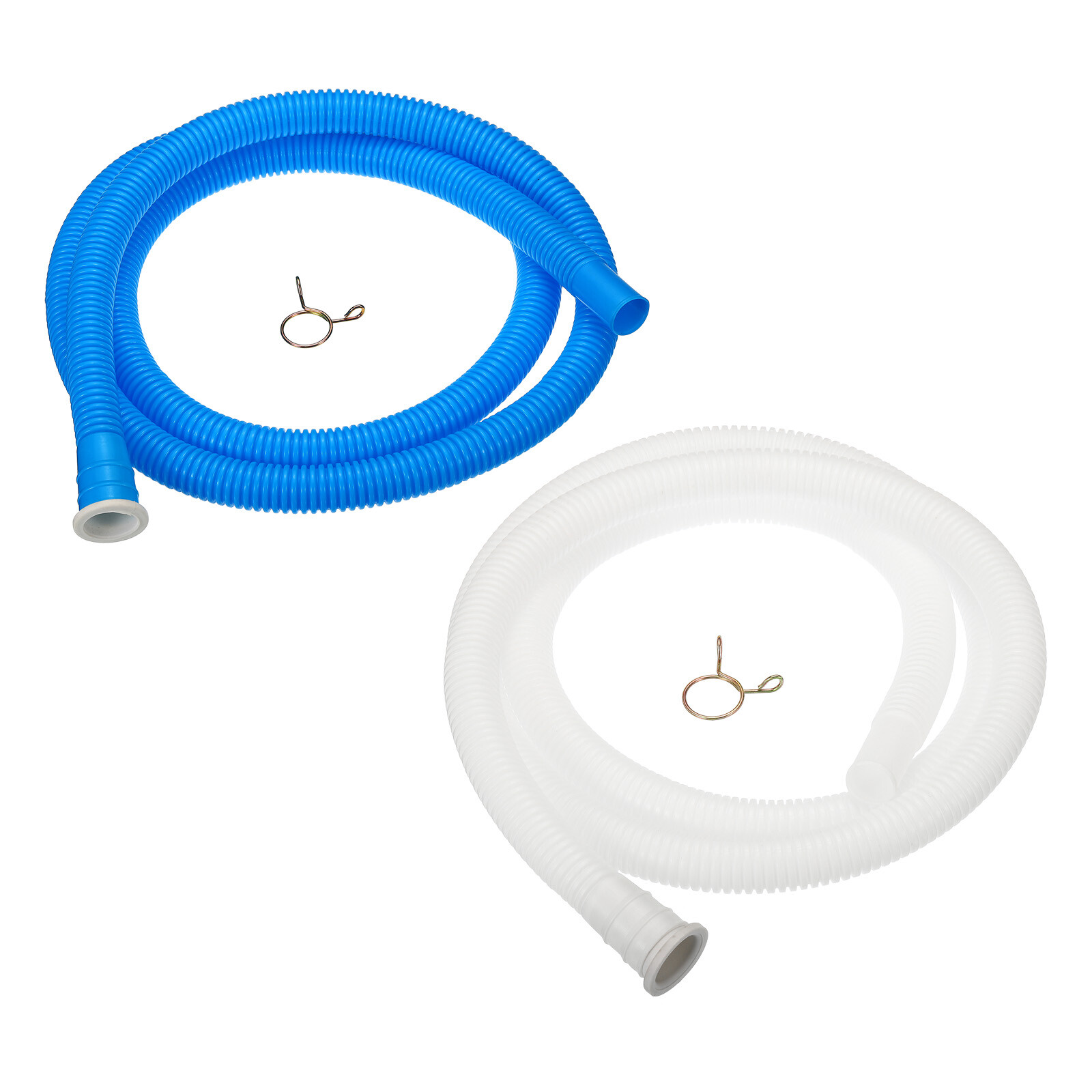 Universal Aire Acondicionado Desagüe Manguera 18mm x 1,6M Espesada Azul Blanco