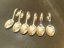 six canape spoons (stainless steel 18-10, made by Monogram) teaspoon sized