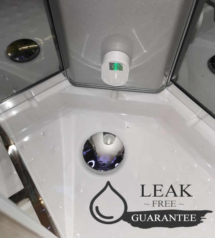 Steam Shower 800 x 800 Cabin Enclosure No Leak No Silicone UK1