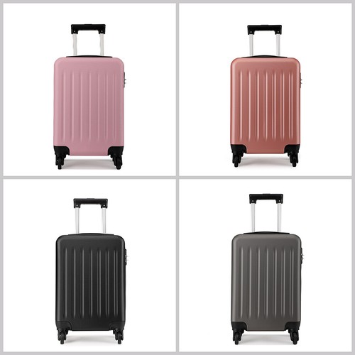 Small ABS Hard Shell Carryon Suitcase Cabin Hand 4 Wheels Luggage