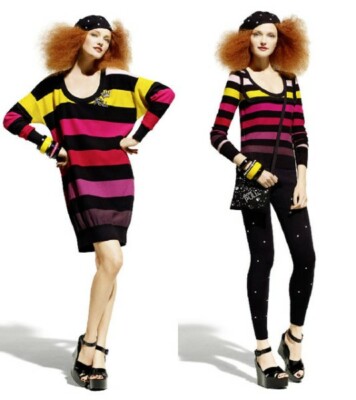 Pull Rayé Multicolore Sonia Rykiel Pour H&M - Taille XS - Coton - Occasion Très Bon état