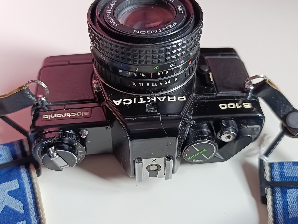 Appareil Photo Praktika B100 Avec Objectif Pentacon – Argentique Vintage En Très Bon état, Idéal Pour Collectionneurs Ou Débutants