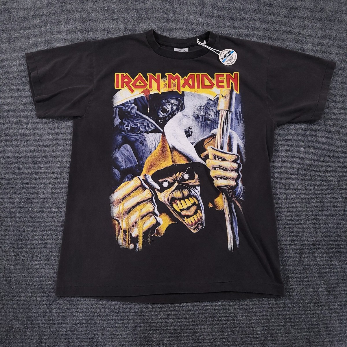 Iron Maiden T-Shirt Men's Large Single Stitch Sided Modern Boot
