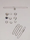 Assorted lot of 13 Vtg Sterling Silver Chains Necklaces Bracelets Rings