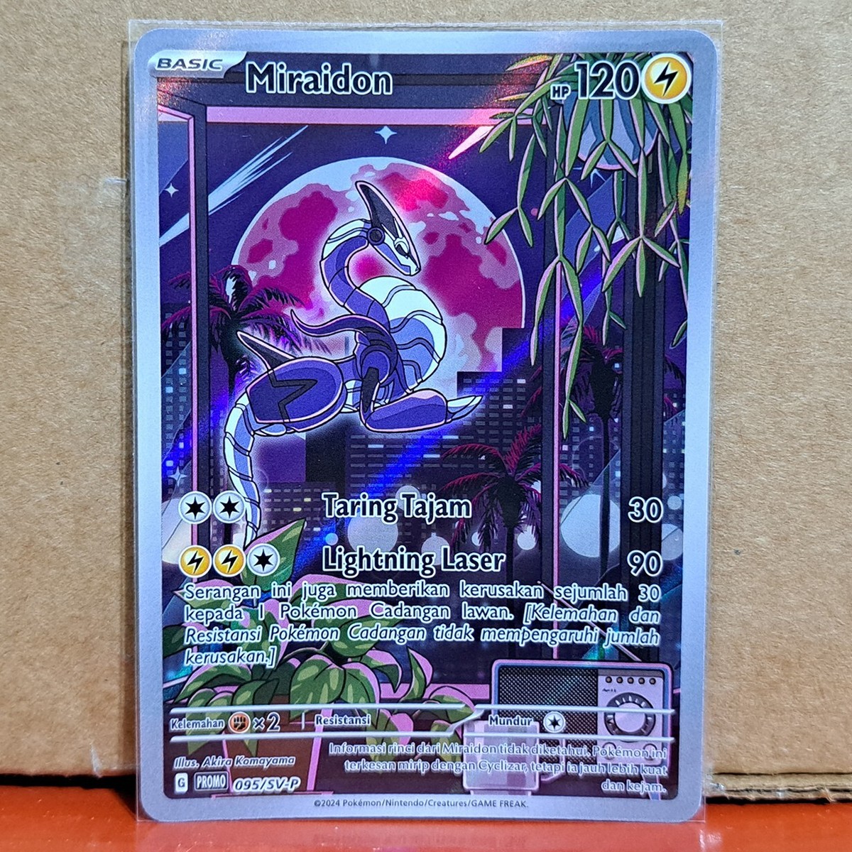 Miraidon 095/SV-P AR Shiny Treasure EX Promo Foil Pokemon TCG Card