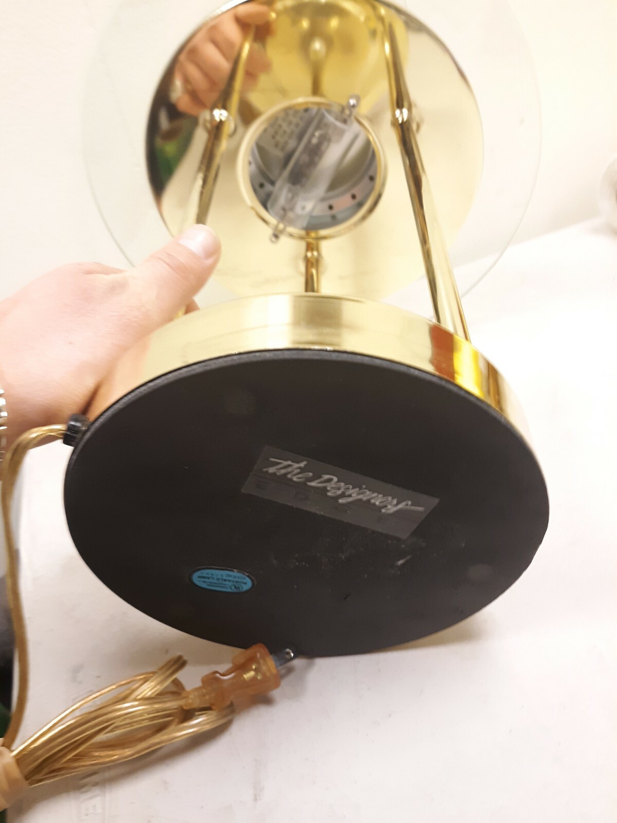 VINTAGE MID-CENTURY MODERN MODERNIST ATOMIC TABLE LAMP THE DESIGNERS EDGE DIMMER