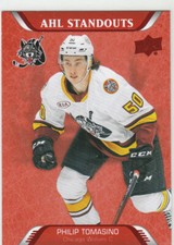 PHILIP TOMASINO 2020-21 UPPER DECK AHL HOCKEY AHL STANDOUTS SP RED  #249
