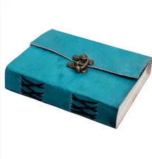 Leather Vintage Journal Bound Handmade  Recycle Paper Diary Sketchbook Gift