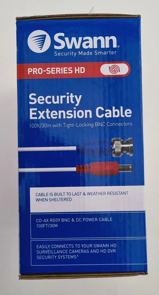 Swann PRO-SERIES HD Security Extension Cable 100ft/30m Tight-Locking BNC Connect - Image 4 of 4