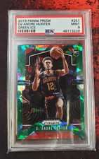PSA 9 De'Andre Hunter RC ▪ 2019-20 Prizm Fanatics GREEN ICE Prizm #251 Rookie