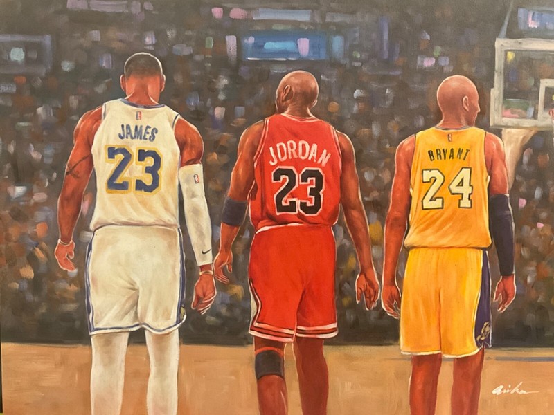 Oil painting of Jordan James Kobe on 20’ x 24” canvas 
