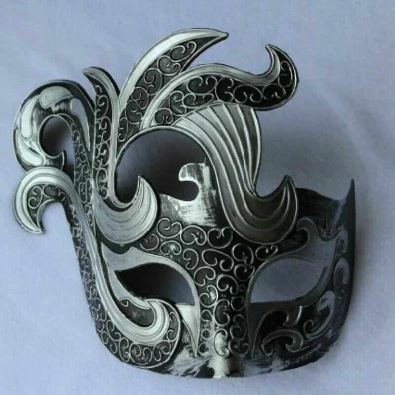 Halloween Venetian Mask Masquerade Party Fancy Dress Costume Vintage Look - Image 3 of 4