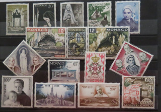 Monaco 1958 vollständiger postfrischer (MNH) Jahrgang