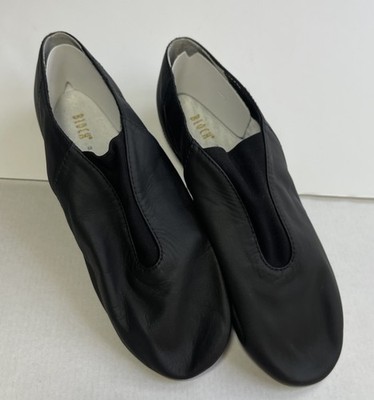 Bloch Super Jazz S0401L Black Leather Slip On Jazz Dance Shoes 6N:US Women's 5.5