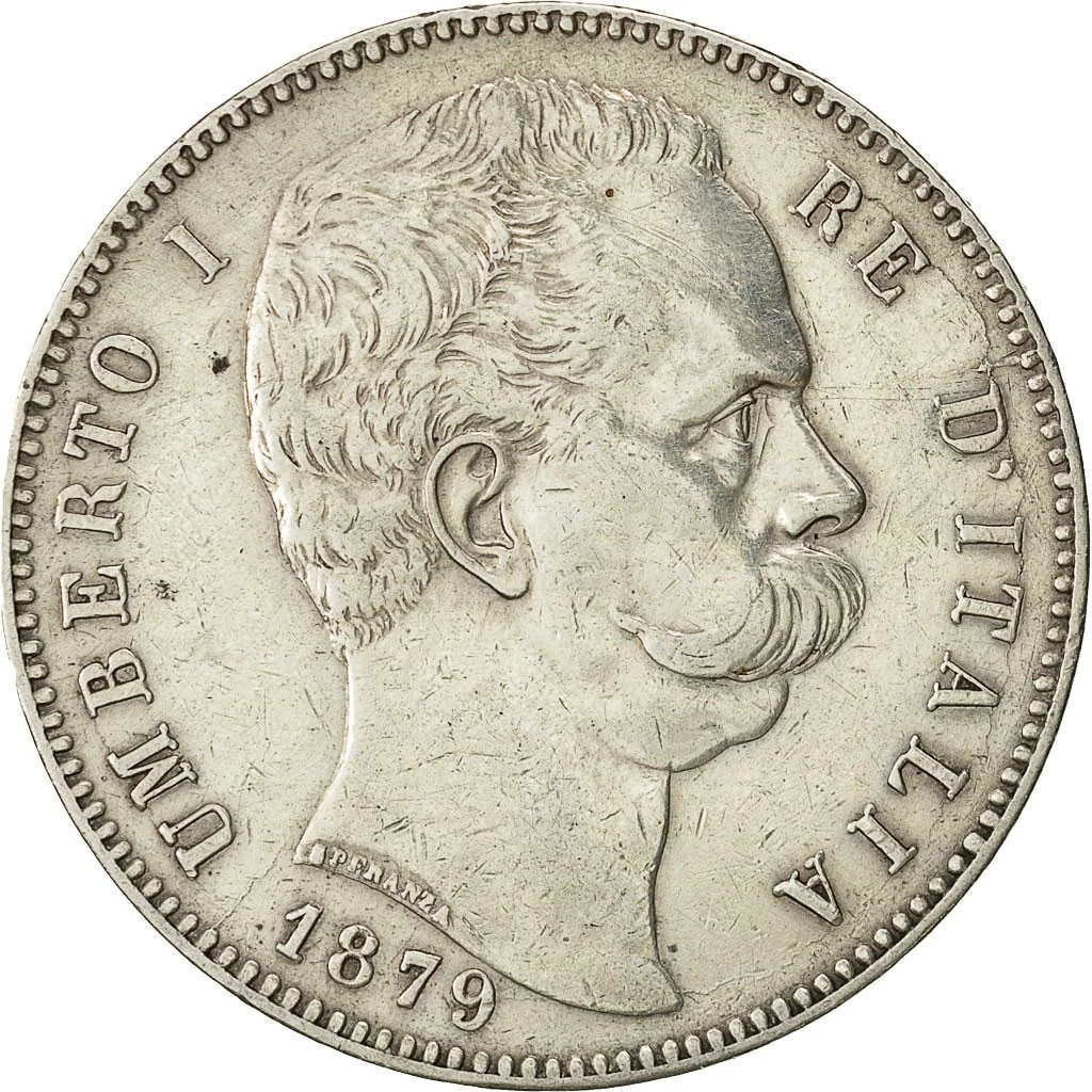 1879年 イタリア 5リラ 銀貨　ウンベルト1世 1879 Year Italian Coins (1861-Now) for sale | eBay