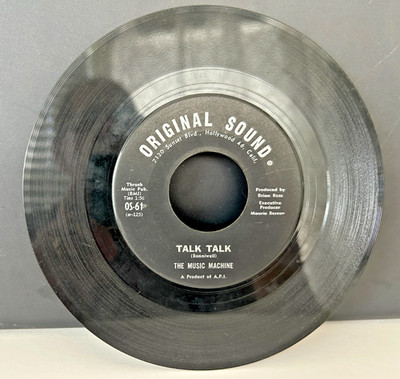 The Music Machine Talk Talk 45 1966 Original Sound VG+ Garage Rock