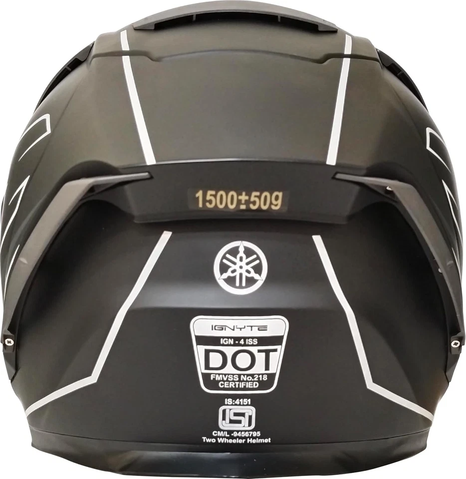 Yamaha Y4 Full Face Helmet (Matt Black) Y6ATZ1MB0L24 - Image 4 of 4