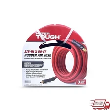 Heavy Duty Rubber Air Hose 300 PSI Flexible Tear Resistant Durable 50ft New