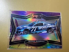 2025 Panini Select Racing NASCAR -Michael McDowell Pit Road Tie Dye Prizm /25