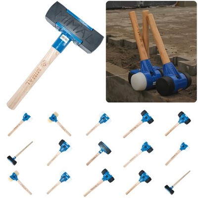 Pflasterhammer Profi Gummihammer Hammer Bordsteinhammer 3,2kg Sphäroguss PREMIUM