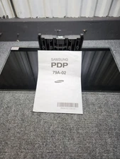 Samsung Plasma TV Stand Base Pedestal Black Glass Genuine BN68-02179A-02 PDP