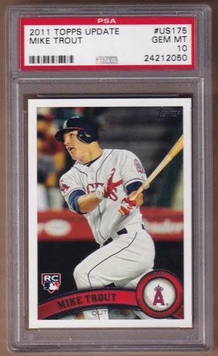 2011 Topps Update Mike Trout Rookie Card #US175 PSA 10 Gem Mint Angels RC ROY